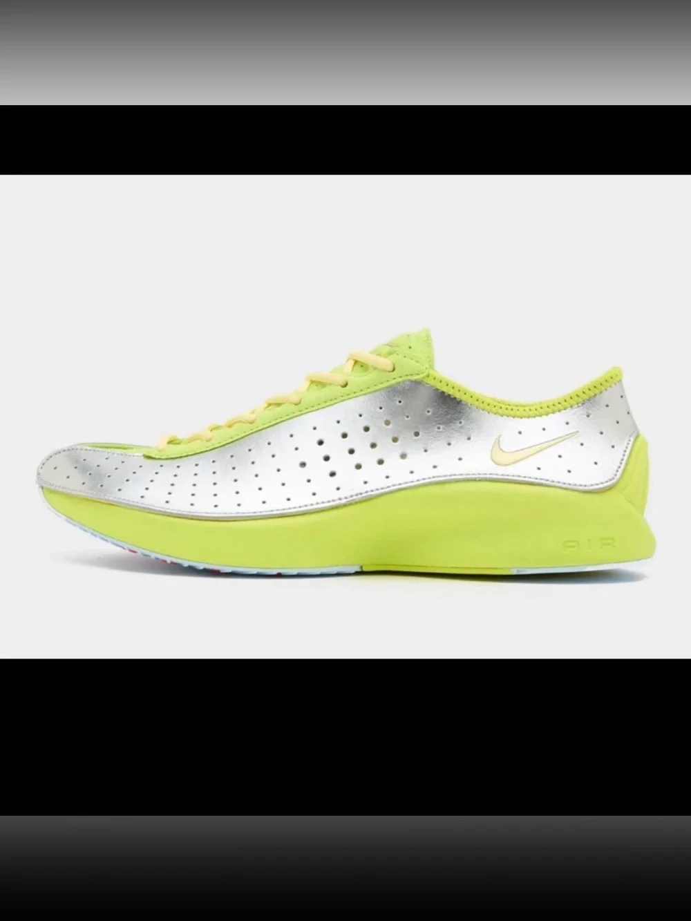 Nike Women's Silver & Neon Yellow-Lime Low Profile Sneaker